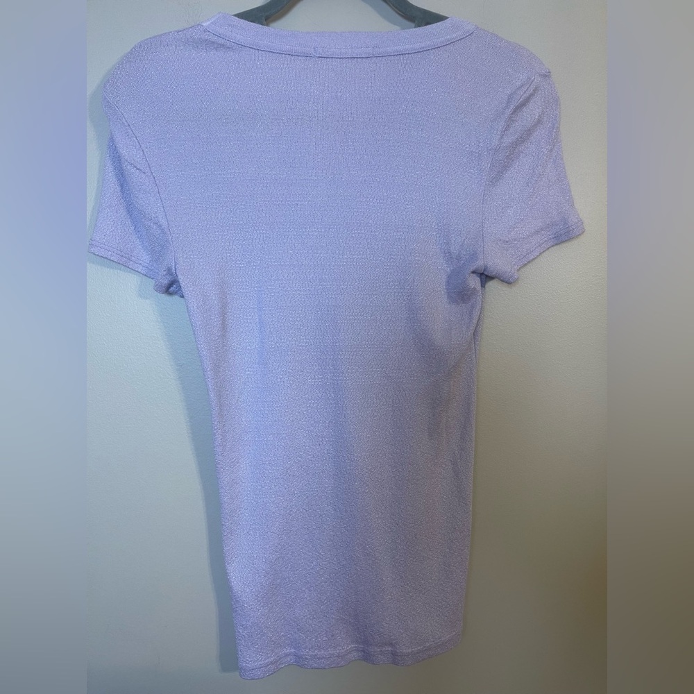 Michael Stars Lavender Short Sleeve Top - Picture 5 of 5